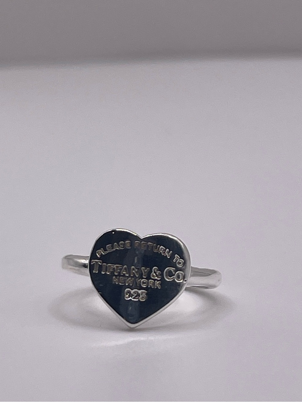 Tiffany & Co. Sterling Silver Heart Ring - Picture 4 of 8